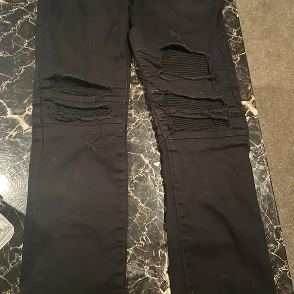 BALMAIN BIKER JEANS